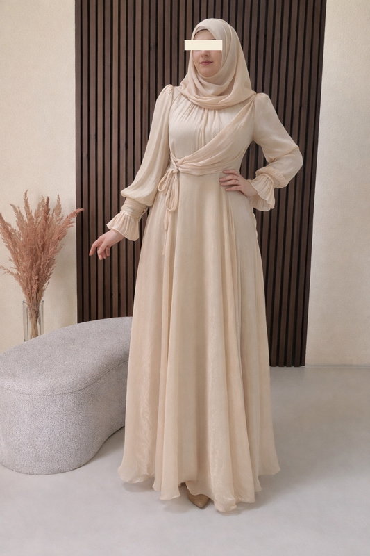 Inara Abendkleid beige