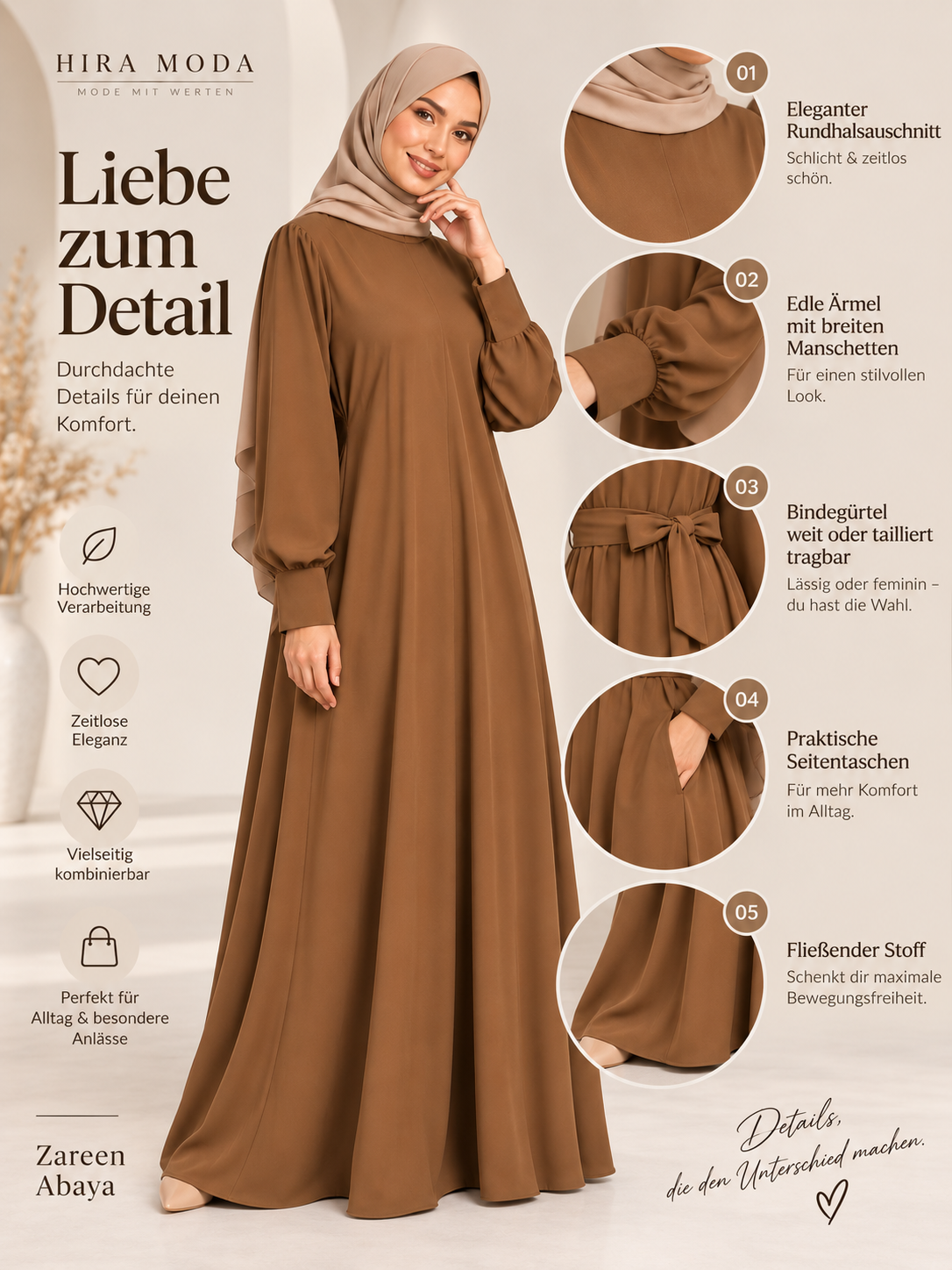 Schlichte Abaya