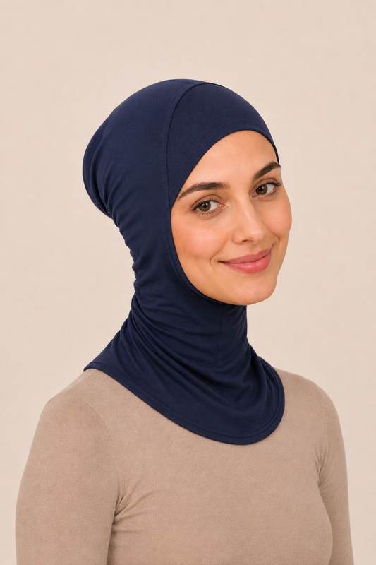 Bonnet mit Hals dunkelblau