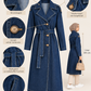 Mantel im Denim Look