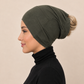 Schlauch Bonnet über Kreuz khaki