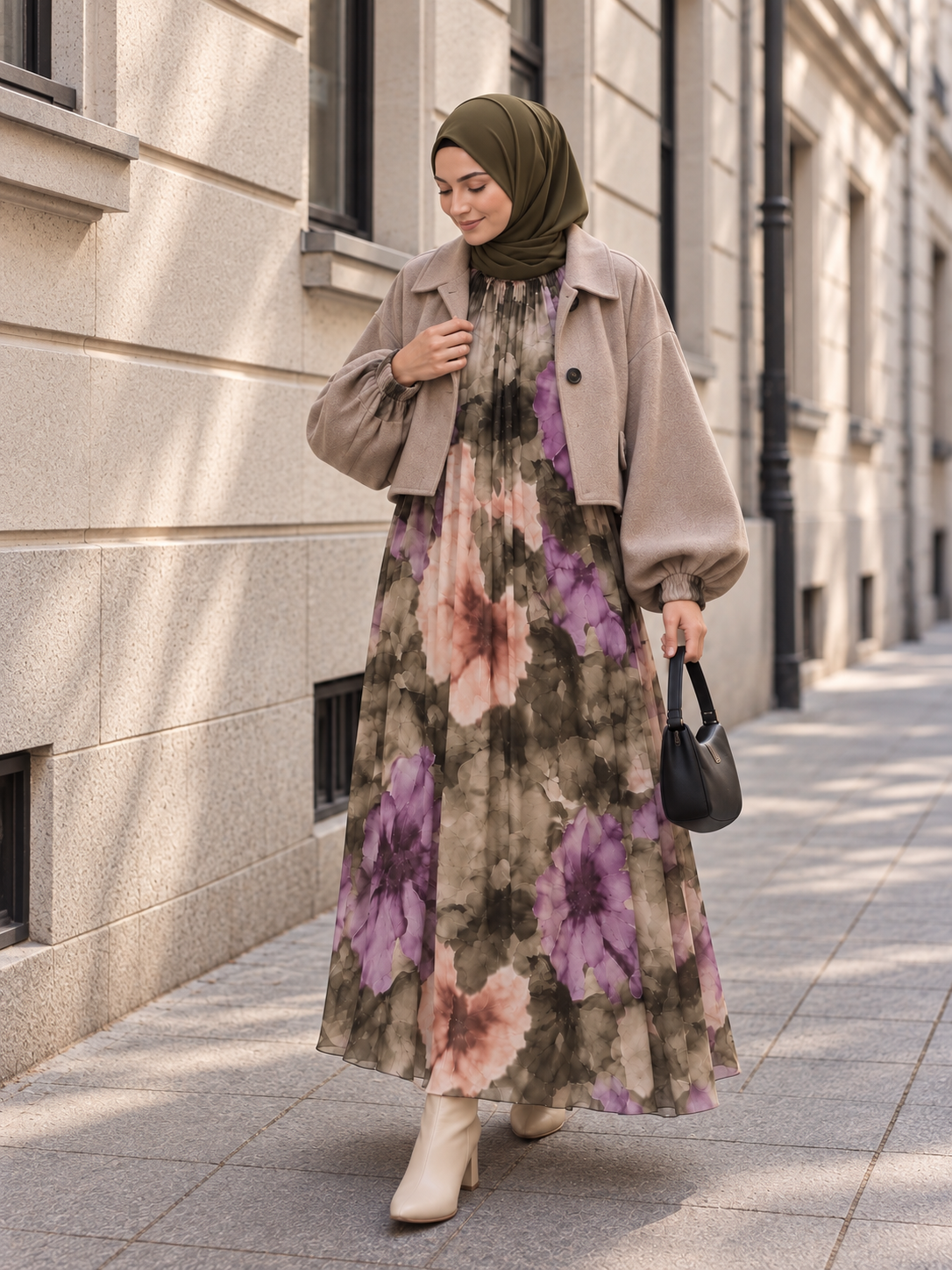Chiffon Maxikleid
