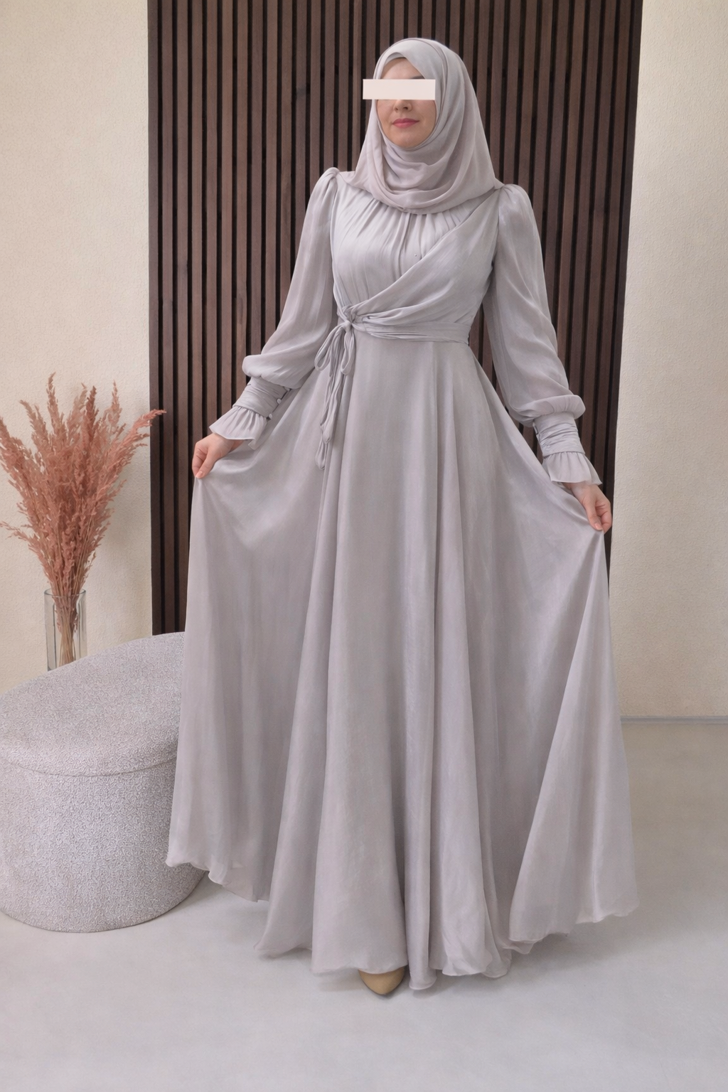Inara Abendkleid grau