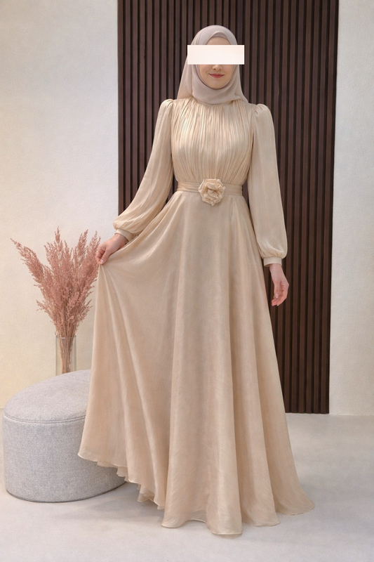 Veyra Abendkleid beige