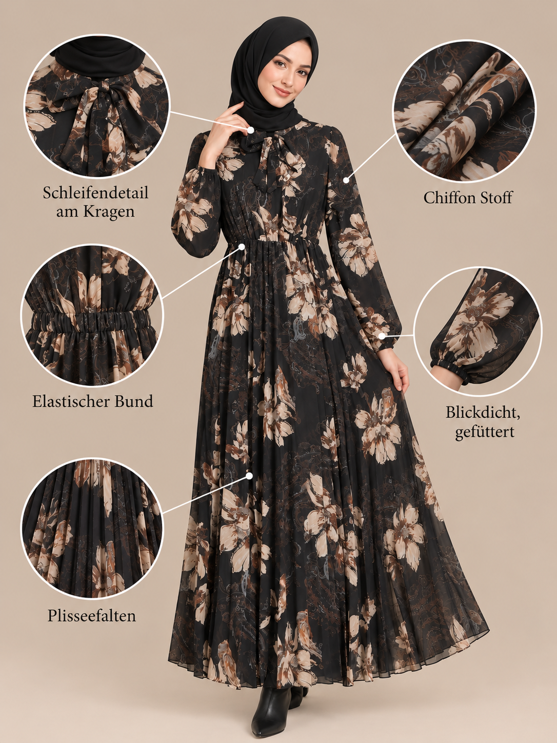 Chiffonkleid