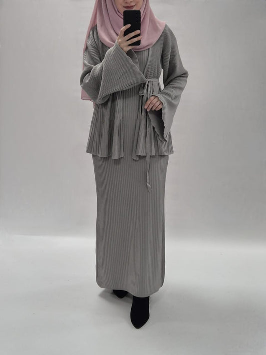 Elya Kleid Set grau