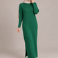 Strickkleid mit Zopfmuster