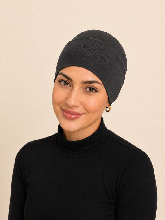 Viskose Bonnet – anthrazit