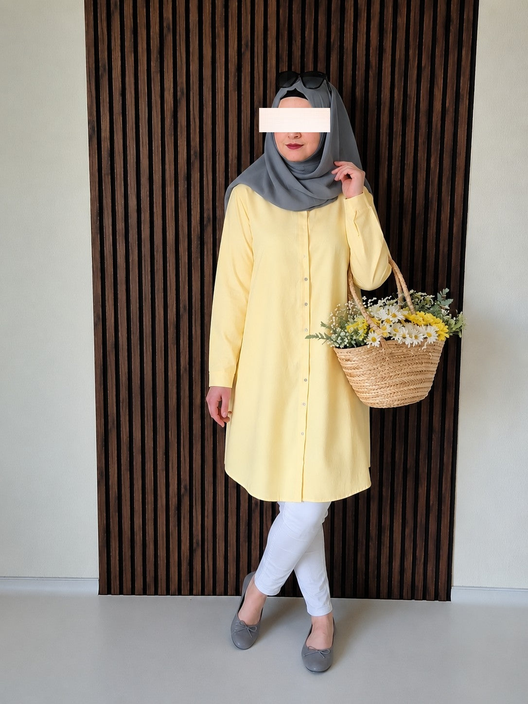 Basic Tunika in Butter Yellow