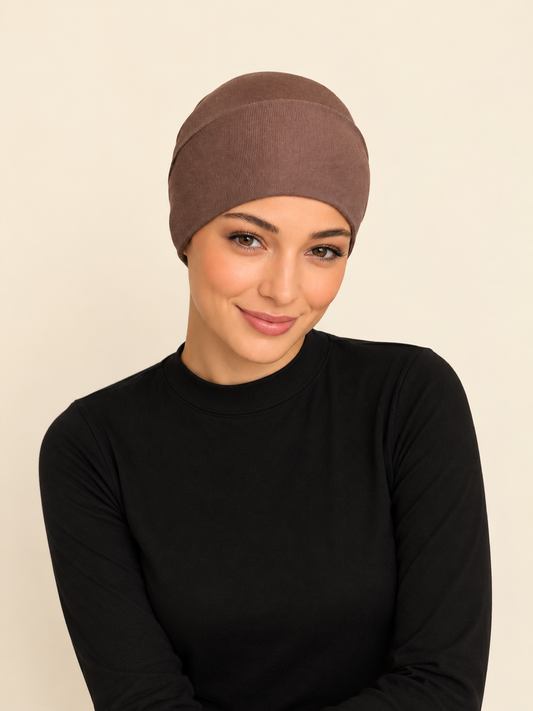 Viskose Bonnet – taupe