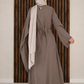 Haya Pearl Kleid - elegant & besonders in taupe