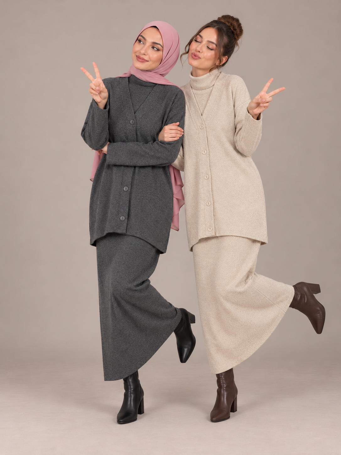 Cardigan & Dress Set