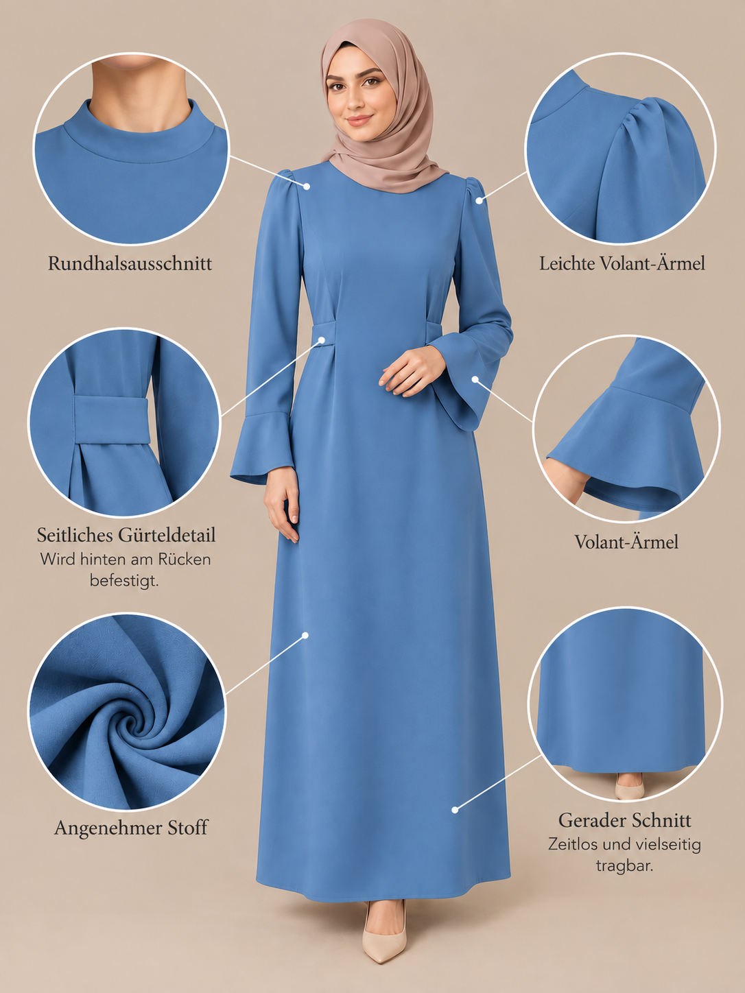 schlichtes Kleid