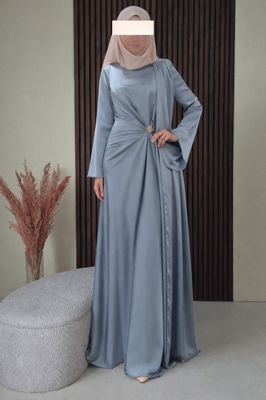 Malak Abendkleid eisblau