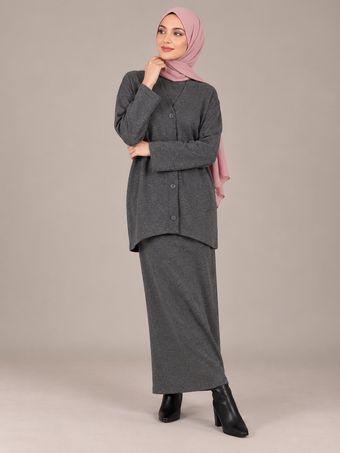 Cardigan & Dress Set