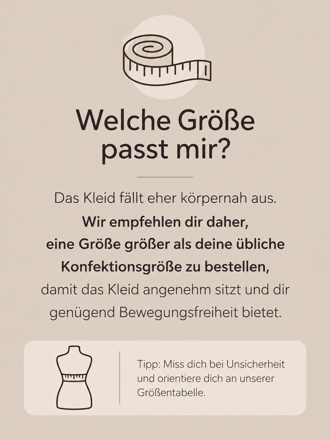 schlichtes Kleid
