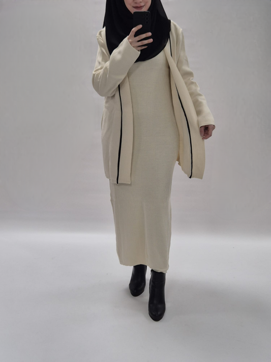 Selin  Kleid Set beige