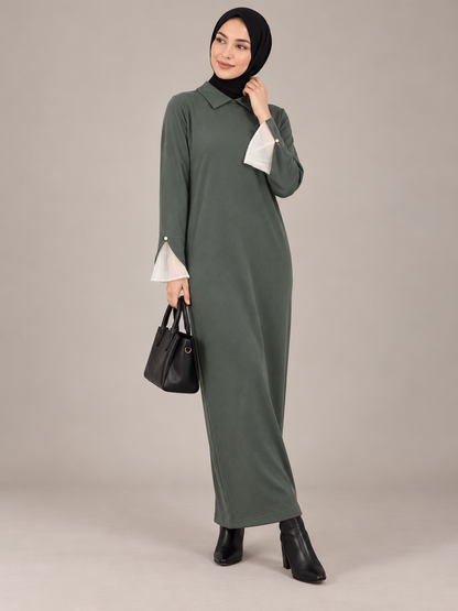 Kleid mit Tüllärmel