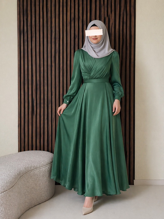 elegantes Abendkleid grün