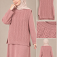 2` teiliges Strickkleid Set