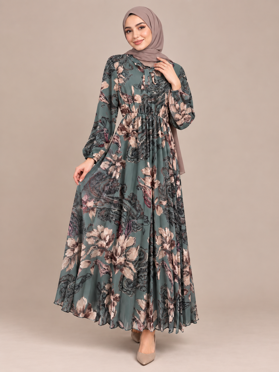 Chiffonkleid