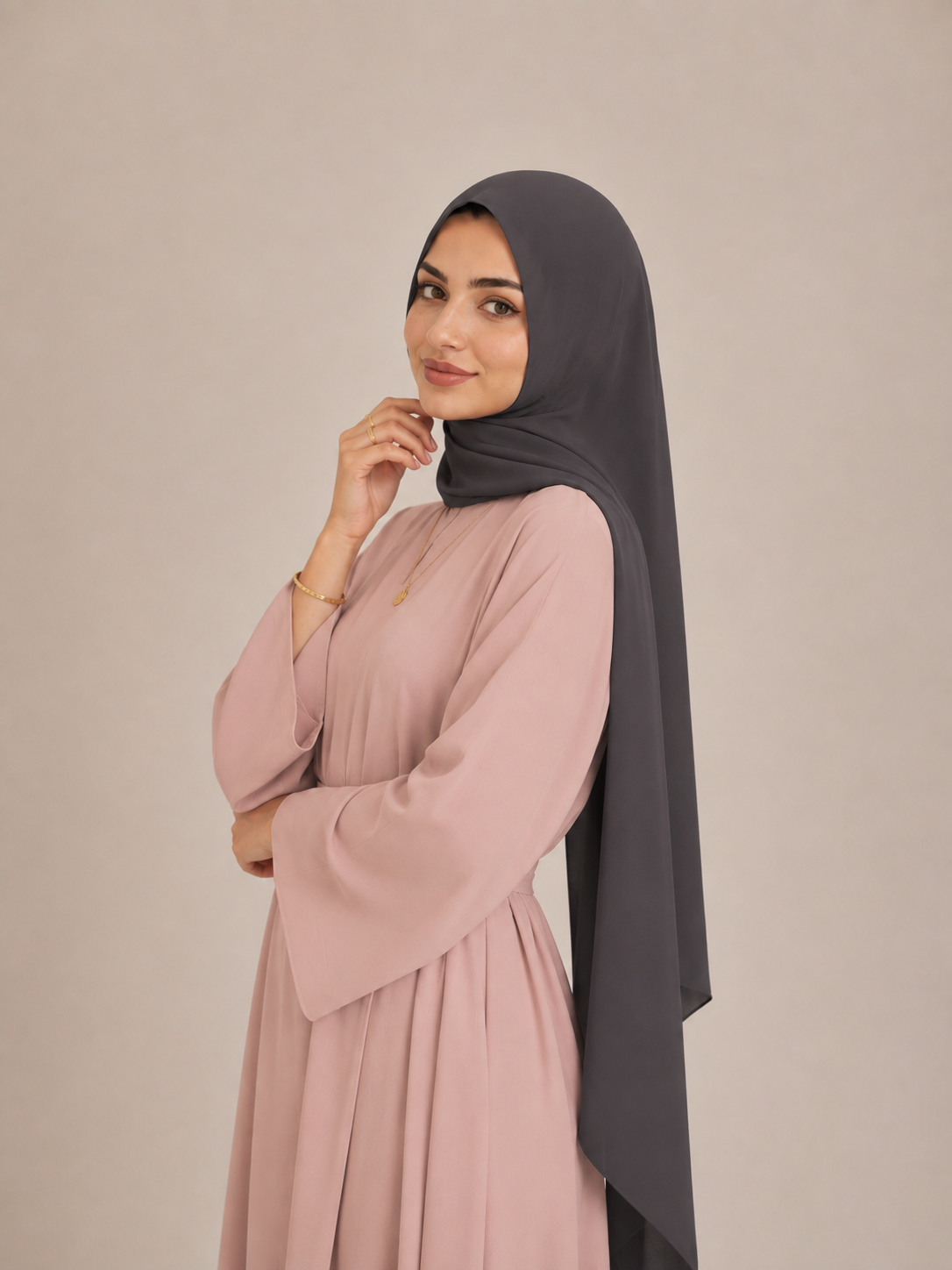 Krepp Hijab