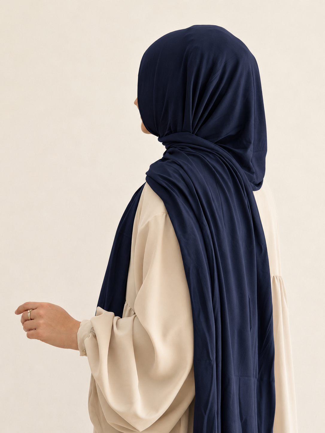 Jersey Hijab dunkelblau