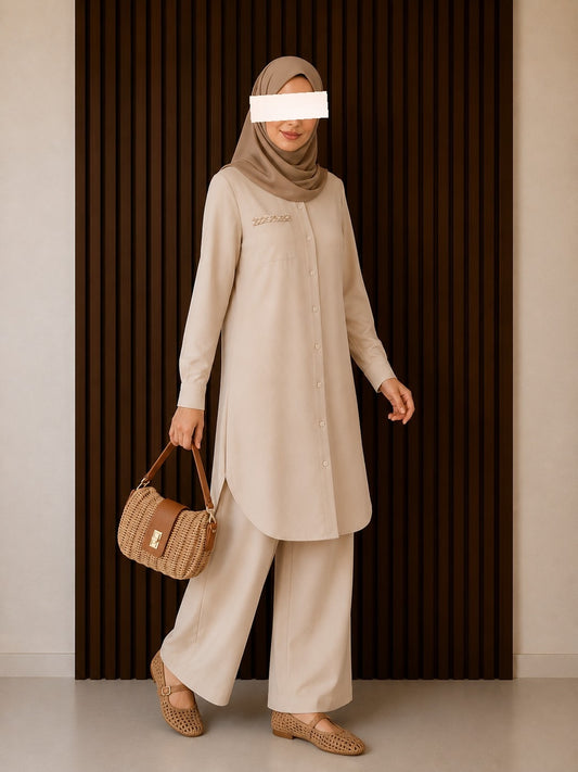 Safa Zweiteiler in Beige
