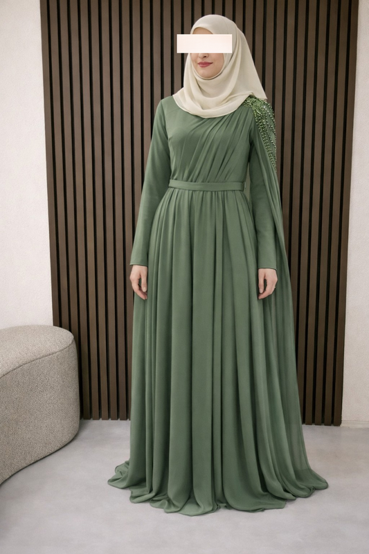 elegnates Abendkleid grün