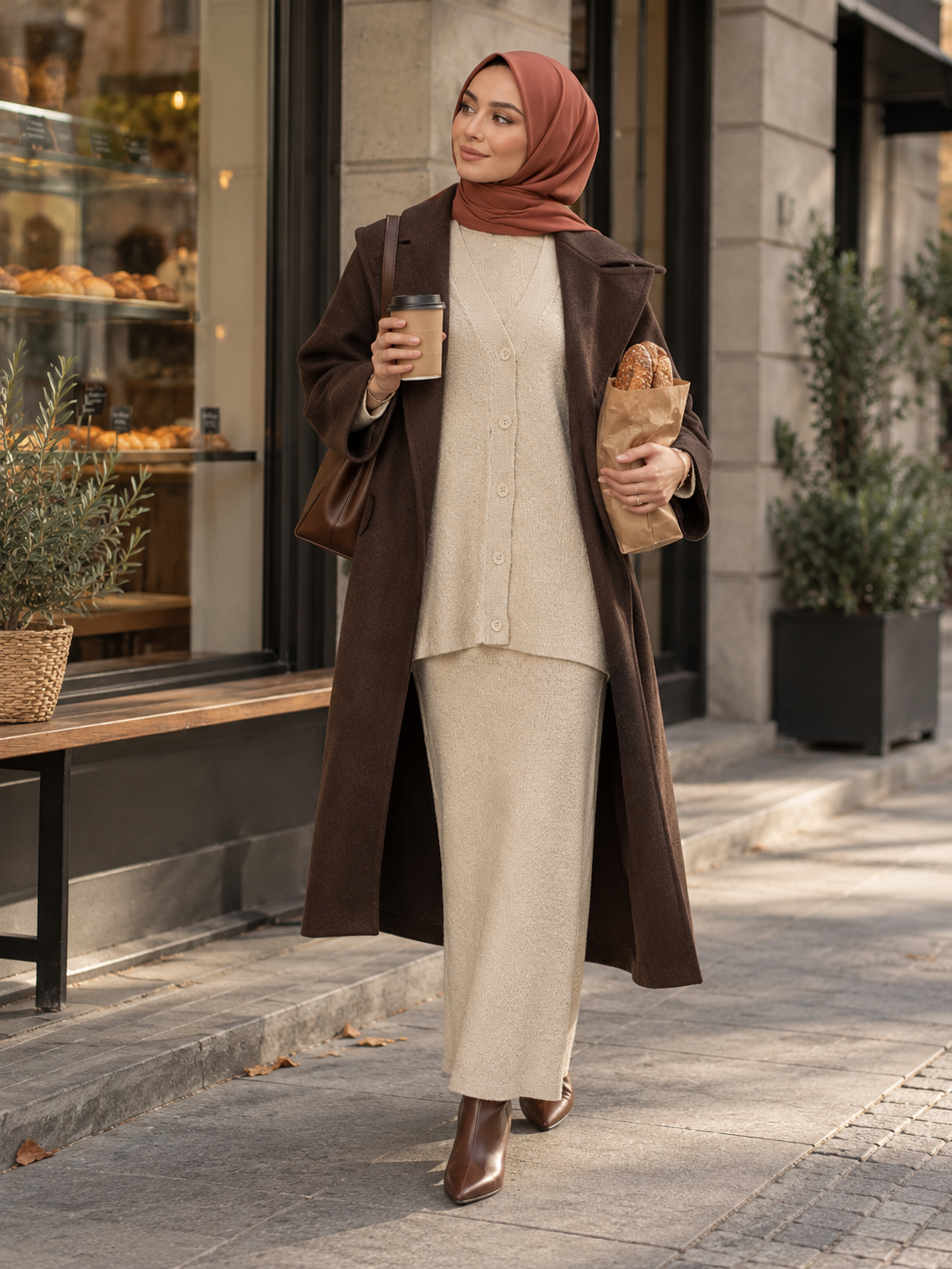 Cardigan & Dress Set