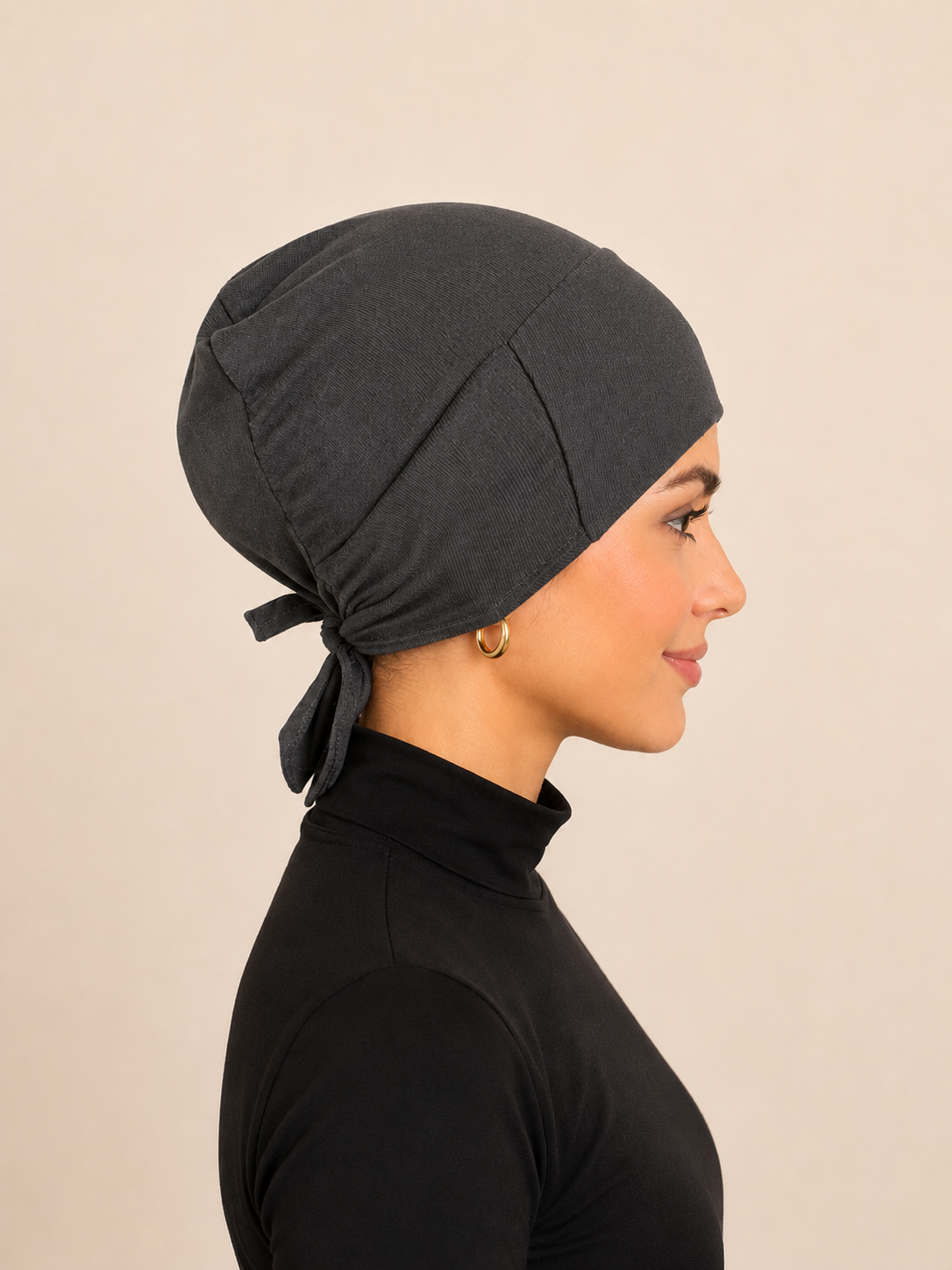 Viskose Bonnet – anthrazit